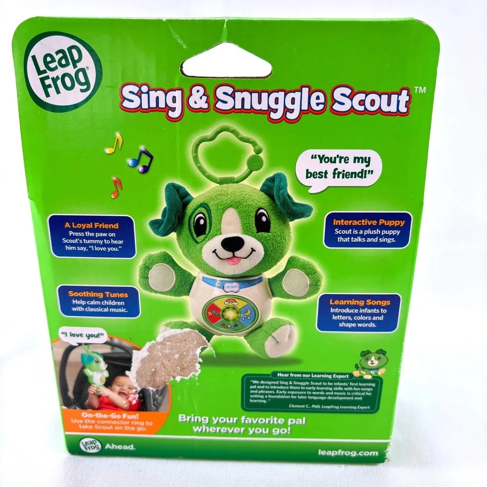 LeapFrog Sing & Snuggle Scout Interactive Educational Puppy Plush Toy New